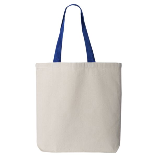 *11L Canvas Tote with Contrast-Color Handles Thumbnail